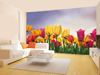 FLORAL WALLPAPER FOR WALLS , wallsandmurals wallsandmurals Modern style bedroom Paper