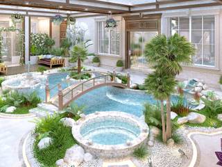 Interior the swimming pool of Katrina Antonovich, Luxury Antonovich Design Luxury Antonovich Design Pool