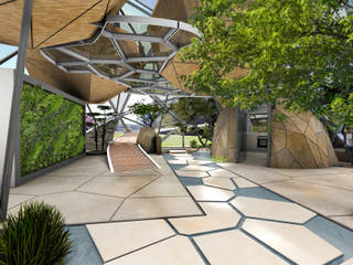 eXo/nat, mAIA. Architektur+Immobilien mAIA. Architektur+Immobilien Eclectic corridor, hallway & stairs