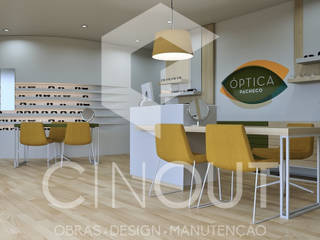 Projecto Óptica, CINOUT - Obras, Design e Manutenção Lda. CINOUT - Obras, Design e Manutenção Lda. مساحات تجارية