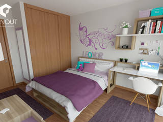 Remodelação de Quarto Infantil, CINOUT - Obras, Design e Manutenção Lda. CINOUT - Obras, Design e Manutenção Lda. Modern style bedroom