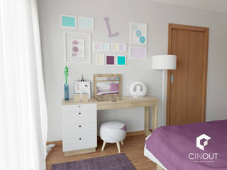 Remodelação de Quarto Infantil, CINOUT - Obras, Design e Manutenção Lda. CINOUT - Obras, Design e Manutenção Lda. Dormitorios de estilo moderno