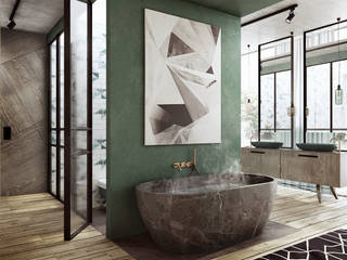 WROCŁAW / OPORÓW - 200M2, razoo-architekci razoo-architekci Eclectic style bathroom