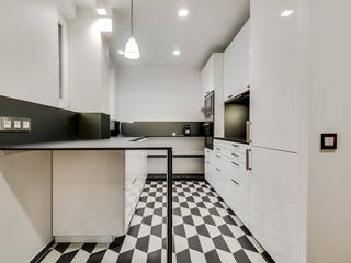 Un Appartement locatif saisonnier au coeur de Paris, ATELIER FB ATELIER FB Cozinhas modernas