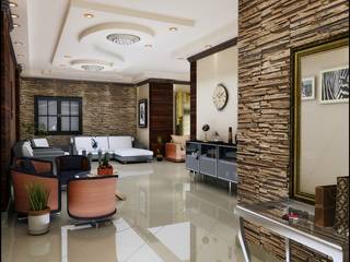 شقة بتصميم مصري, Etihad Constructio & Decor Etihad Constructio & Decor Livings de estilo ecléctico