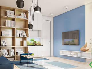 Happy apartment, Polygon arch&des Polygon arch&des Modern study/office