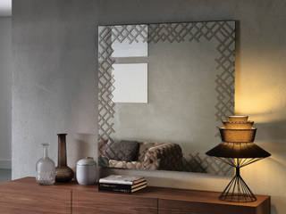 JERSEY IQ Furniture Comedores modernos Vidrio Metálico/Plateado Accesorios y decoración