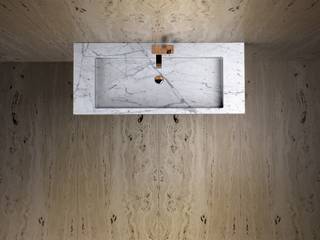 IWO JIMA, TCC Whitestone TCC Whitestone Modern bathroom Marble