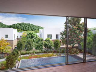 Villa Resort, Gabala, Azerbaijan, ÜberRaum Architects ÜberRaum Architects Modern pool