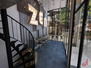 ํZen cafe , Allgentle Studios Allgentle Studios Espacios comerciales Madera Acabado en madera