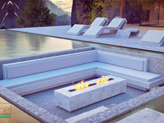Ambiente Residencial - Exterior, Distone Distone Modern Pool Stone