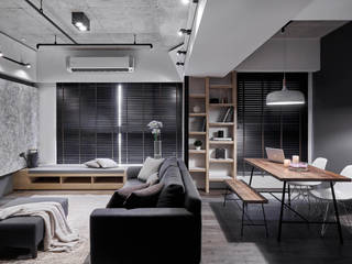 TOUGH INN, 寬度 空間設計整合 寬度 空間設計整合 Salas de estar modernas