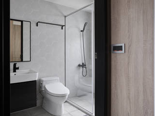 TOUGH INN, 寬度 空間設計整合 寬度 空間設計整合 Nowoczesna łazienka