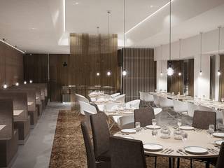 Planung Restaurant, Schuster Innenausbau Schuster Innenausbau Коммерческие помещения Дерево Эффект древесины