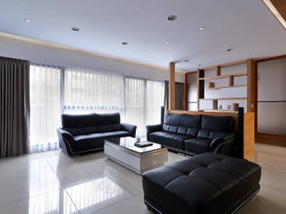 小坪數多元木活躍休閒風 瓦悅設計有限公司 Modern Living Room
