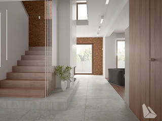 Dom w Michałowicach 2, Dream Design Dream Design 現代風玄關、走廊與階梯