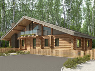 Русское шале, Тимберлог Timberlog Тимберлог Timberlog Country style house Wood Wood effect