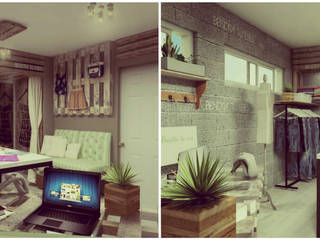 Showroom y Quincho, VI Arquitectura & Dis. Interior VI Arquitectura & Dis. Interior Dressing moderne