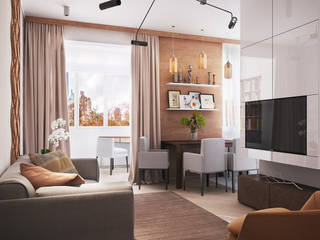 Raia apartment, Polygon arch&des Polygon arch&des Scandinavian style dining room