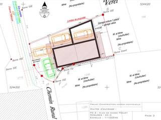 Permis de construire d'une maison individuelle, Crhome Design Crhome Design Дома в стиле модерн