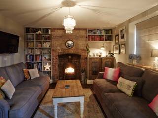 Wren Cottage, Askew Cavanna Architects Askew Cavanna Architects غرفة المعيشة