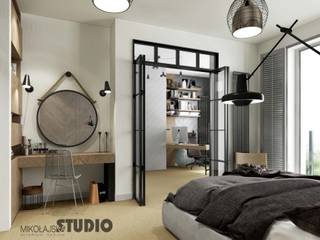 APARTAMENT W SOPOCIE, MIKOŁAJSKAstudio MIKOŁAJSKAstudio 에클레틱 침실