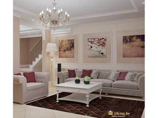 Privet house interior desgn , Студия дизайна интерьера Dking Студия дизайна интерьера Dking Country style living room