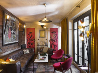 Paris XVIII, dmesure dmesure Industrial style living room