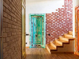 Дизайн, archstudio_bb archstudio_bb Industrial style corridor, hallway and stairs