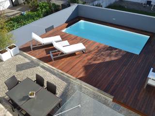 Remodelação de Logradouro / jardim com piscina, espaço MUDE espaço MUDE