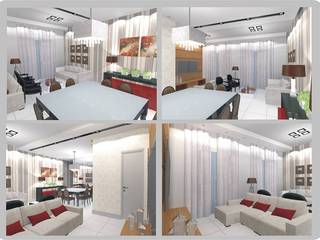 Apartamento Duplex , Arquiteto Lucas Lincoln Arquiteto Lucas Lincoln Гостиная в стиле модерн