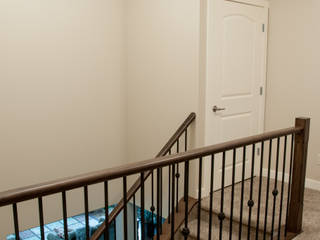 Rockyview Acerage, Drafting Your Design Drafting Your Design Country style corridor, hallway & stairs Wood Wood effect