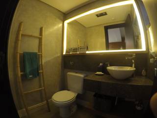 Apartamento DM, HM2 arquitetura criativa HM2 arquitetura criativa Rustic style bathroom