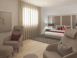 Suite_Firmino, Inside Home Unipessoal LDA. Inside Home Unipessoal LDA. Phòng ngủ phong cách hiện đại