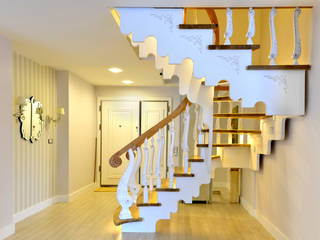 KLASİK MERDİVEN, MERDİVENEVİ MERDİVENEVİ Stairs Wood Wood effect