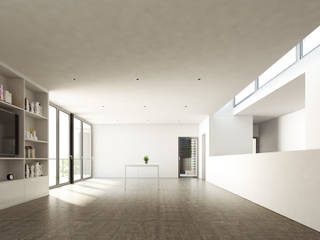 Diseño de Casa en Tejas Cuatro por 1.61 Arquitectos, 1.61arquitectos 1.61arquitectos Phòng ăn phong cách tối giản