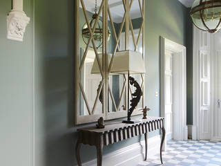 English Country Style, MN Design MN Design Classic style corridor, hallway and stairs