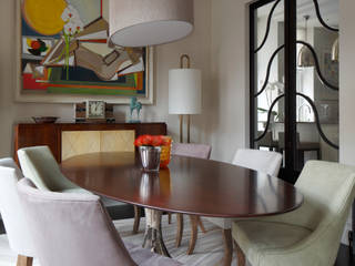 Deco Apartment - London, MN Design MN Design Salas de jantar clássicas