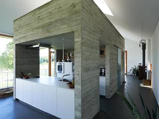 Einfamilienhaus auf der Alb mit Holz-Aluminium Fenster, Karl Moll GmbH Karl Moll GmbH Pintu & Jendela Modern