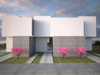 Vivienda minimalista, proyecto para Maruz, casas para venta en infonavit , Element+1 Taller de Arquitectura Element+1 Taller de Arquitectura Casas minimalistas Concreto