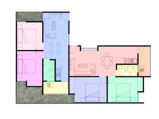 Octuplex proyectado para Querétaro, Element+1 Taller de Arquitectura Element+1 Taller de Arquitectura 미니멀리스트 주택 콘크리트