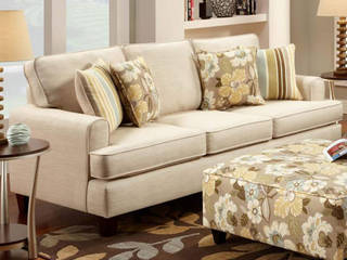 SOFA, Akanksha Designs Akanksha Designs Asian style living room Textile Amber/Gold
