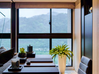 土城-董宅, 沐朋設計 沐朋設計 Modern Study Room and Home Office