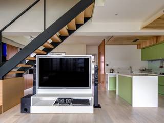 內湖-公園錄, 唯創空間設計公司 唯創空間設計公司 Living room