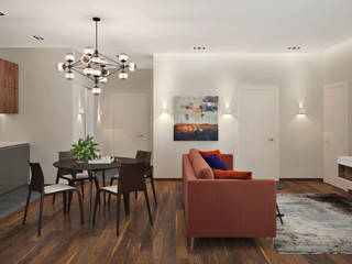 Дизайн-проект апартаментов в Фили град, GM-interior GM-interior Minimalistische Wohnzimmer