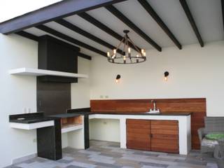 Patio, la encantada, Daniel Teyechea, Arquitectura & Construccion Daniel Teyechea, Arquitectura & Construccion Modern Terrace