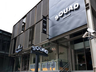 水泥混搭 美式工業風-台南SQUAD旗艦店, 光島室內設計 光島室內設計 Ruang Komersial