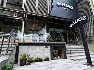 水泥混搭 美式工業風-台南SQUAD旗艦店, 光島室內設計 光島室內設計 Ruang Komersial