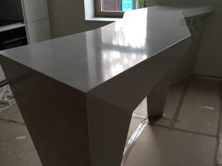 Барные столешницы для дома, interquartz service interquartz service Industrial style kitchen Quartz