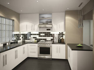 Residential French Lane, HEID Interior Design HEID Interior Design Moderne Küchen Granit Schwarz